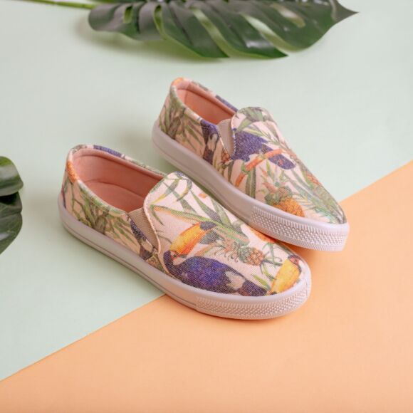 CadarÃ§o Tenis Sapatenis Reserva Sem CadarÃ§o Tenis Slip On Floral