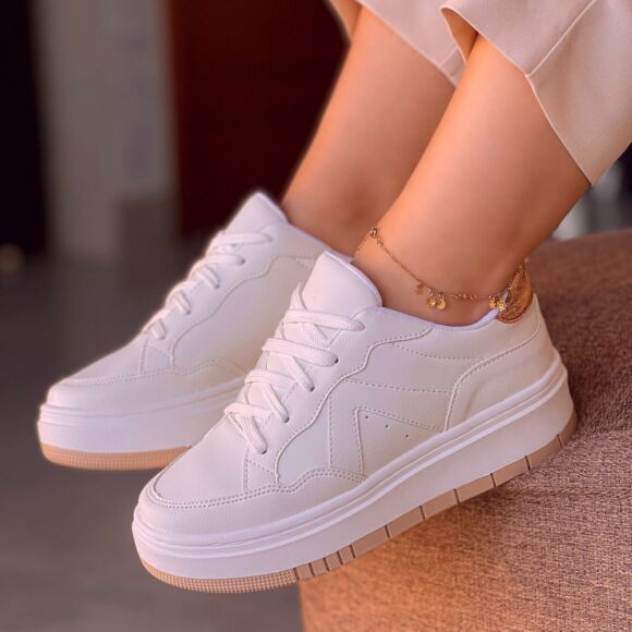 Sapato Branco Sneakers Sapato Feminino De Tênis Feminino Ver