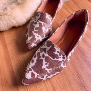 Mocassim Cow Print