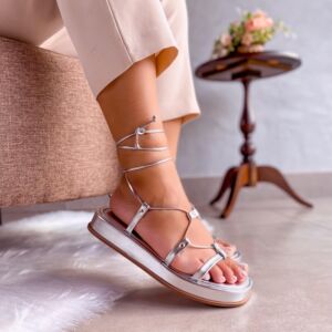 Sandália Flat Brenda Prata